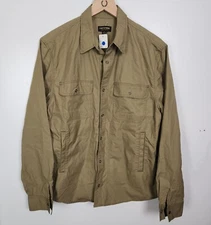 Flint and Tinder Men's Sz. L Bedford Camp Shirt Jacket In Tan NWD
