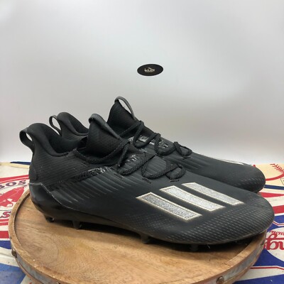 Adidas Mens Adizero Low Football Cleats Black Silver Metallic EH2707 Size 8.5 New Adidas Adizero Football Cleats Black Silver Metallic  main image 2