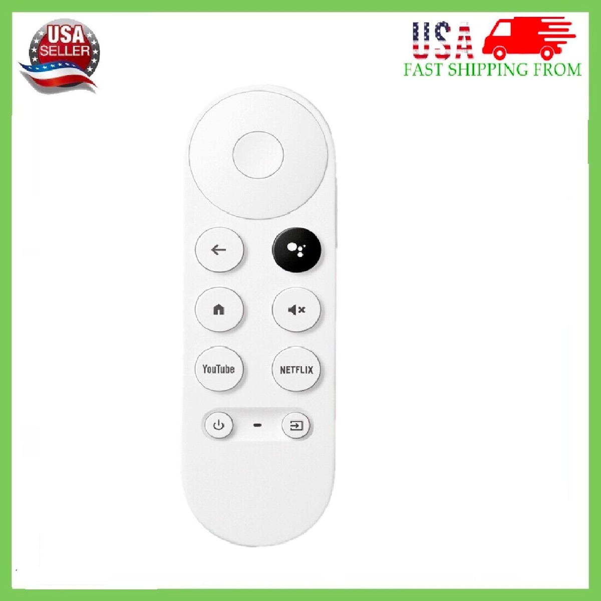 Telecomando Vocale Sostitutivo Per Chromecast Con Google TV | Modello G9N9N | Bluetooth Bianco