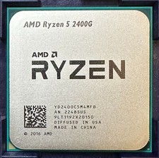 AMD Ryzen R5 2400G 4-core 8-thread 4MB 65W 3.60GHz AM4 CPU processor
