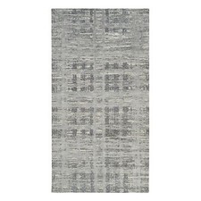 6'2" x 12' Gray Wool Hand Knotted Modern Design Gallery Size Runner Rug R64691