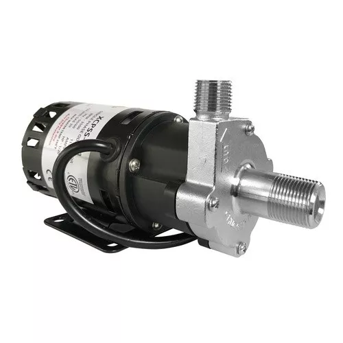 X-Dry Series Chugger Pump (Center Inlet) Stainless Steel 1/2 in threads Brewing - Picture 2 of 9