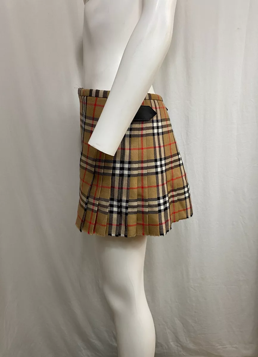 Jupe kilt cheap femme burberry