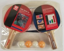 Vintage Wilson Table Tennis Set NOS Sealed Paddles Balls Net 98045