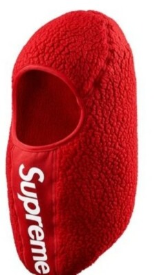 Supreme Polartec Sturmhaube ROSSO SUPREME FW17 TNF ZIPPO LOGO stone 