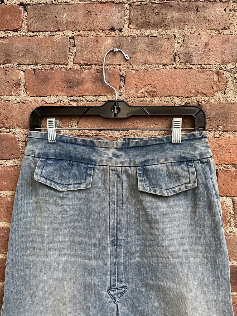 【関税&送料込】Marc Jacobs Washed Denim Skirt With Worn Det MARC JACOBS Worn-Look Denim Skirt for GIRL | Kids around