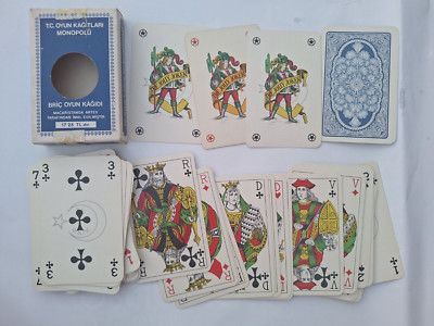 BRIç OYUN KAGIDI SPIELKARTEN TURKEY POKER BRIDGE JOKER JOKER TURCHIA AETEX