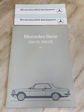Mercedes 230 CE 280 CE Coupe Car Brochure with inserts 1983 1984