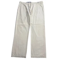 Tommy Hilfiger Trousers Mens W36 L30 Beige Mercer Chino Regular Fit Straight Leg