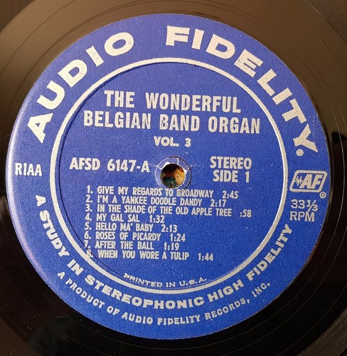 Paul Eakins - The Wonderful Belgian Band Organ Volume 3 - LP record excellent - Picture 3 of 3