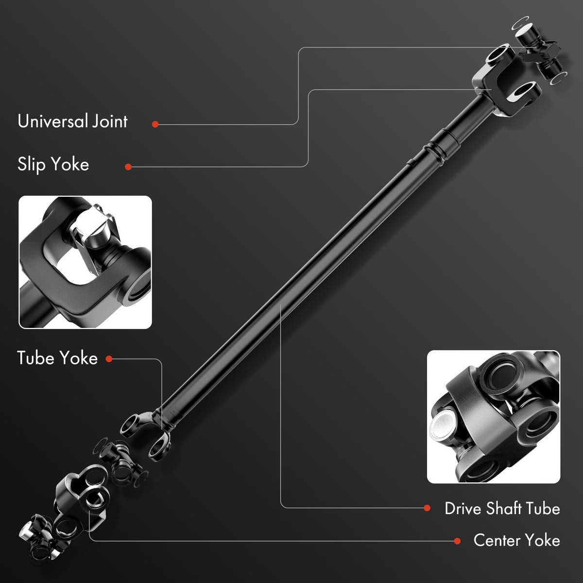 Drive Shaft Assembly for INFINITI QX56 2004-2010 V8 5.6L 4WD Drive Shaft Assembly for INFINITI QX56 2004-2010 V8 5.6L 4WD