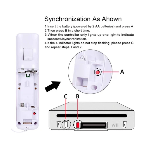 Built in Motion Plus Remote Controller &Nunchuck for Nintendo Wii /Wii U Console