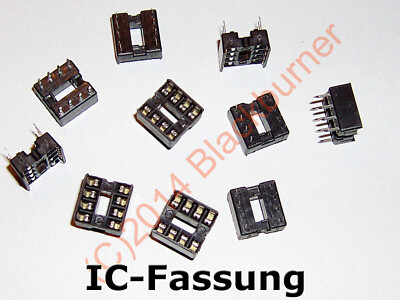 5, 10Stck. IC Fassung Sockel 8-Pin DIL DIP 8 IC Socket PCB Mount Connector 