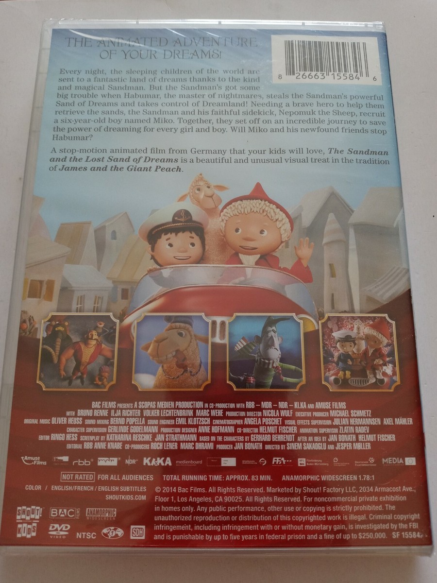 The Sandman and the Lost Sand of Dreams (DVD, 2015) 826663155846| eBay