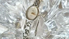 Timex Diamond Chip Siver Chain Bracelet Vintage ladies Watch