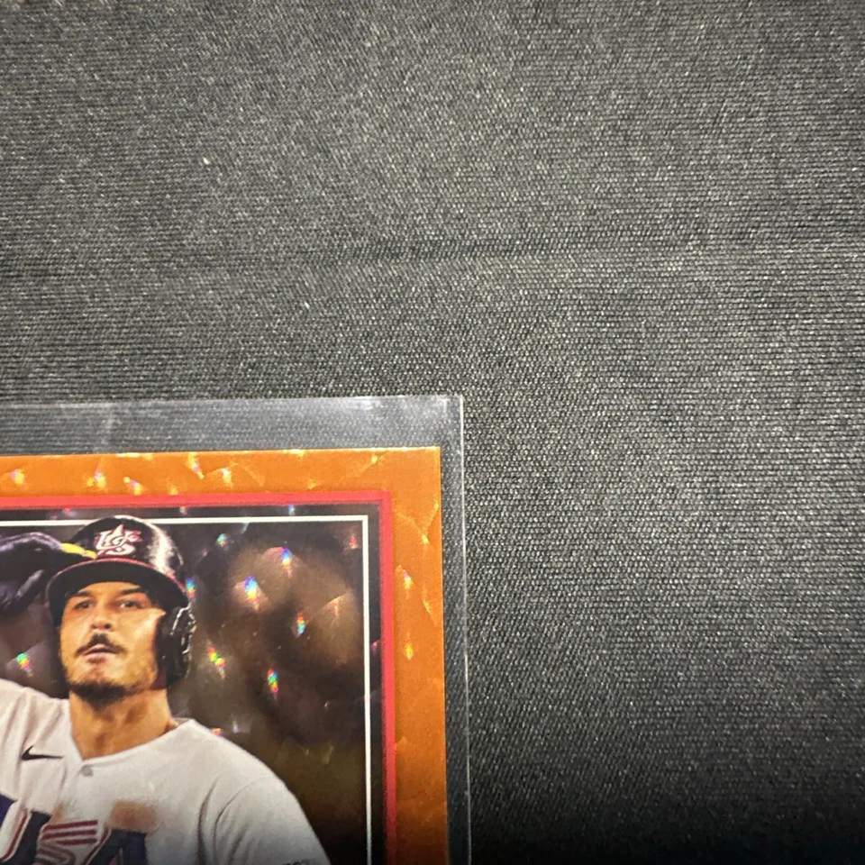 NOLAN ARENADO Orange Cracked Ice 13/25 2023 Topps World Baseball Classic #49 - Image 3 of 4