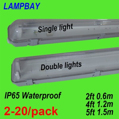 LED Tube Light Fixture Vapor Proof T8 G13 Lamp Housing IP65 Ceiling Fittings