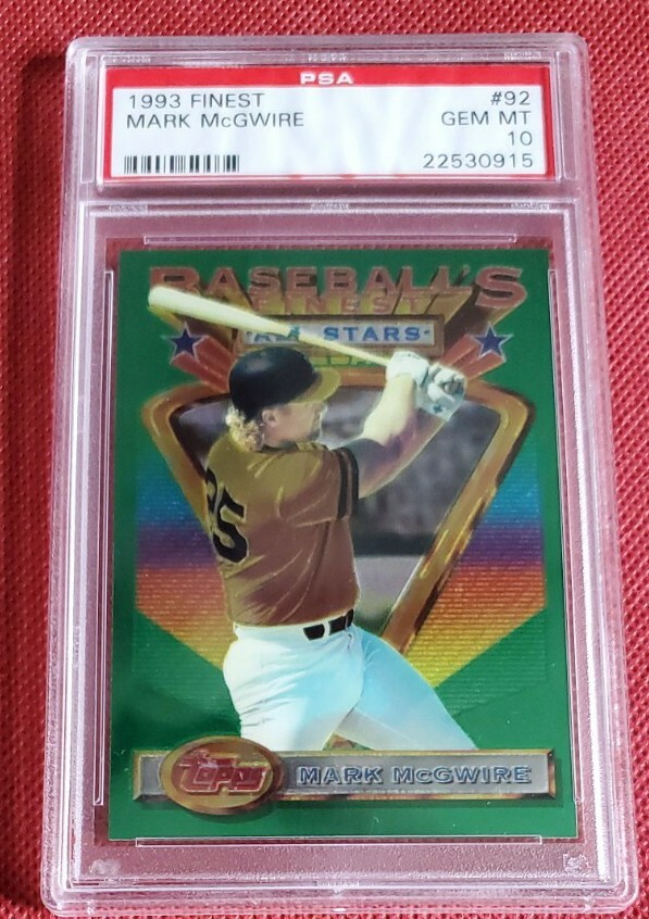 Mark McGwire🔥 *RARE* 1993 TOPPS FINEST #92  GEM MINT PSA 10 only 77 exist