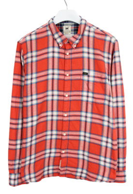 Lee Regular Fit Shirt Herren 2XL Knöpfe Kariert Brusttasche
