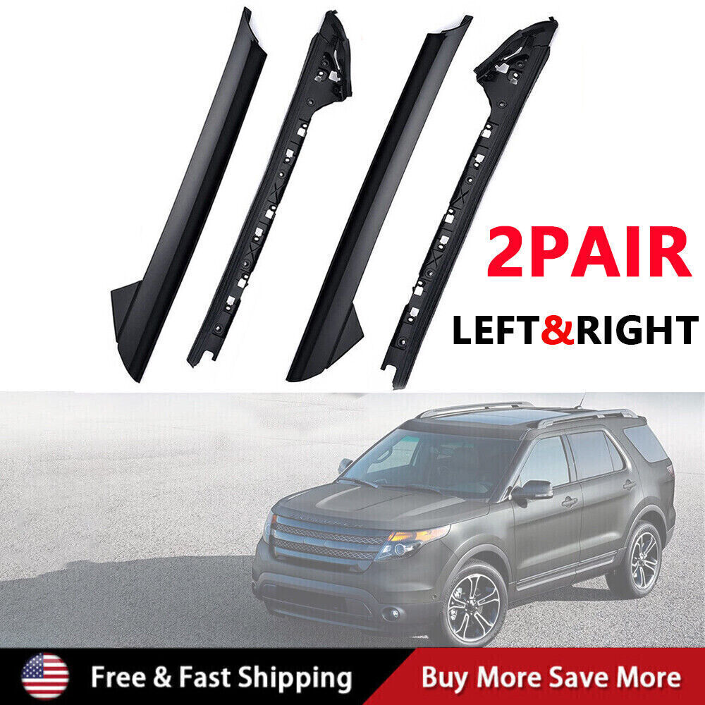USA Outer & Inner Windshield Trim Moldings Set For 20112019 Ford