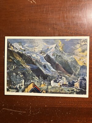 Oskar Kokoschka Mont Blanc Art Postcard