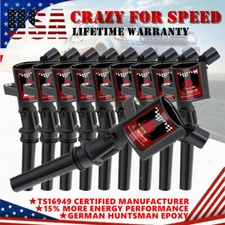Set of 10 Ignition Coils Pack for Ford F150 F250 F550 Lincoln 4.6L 5.4L V8 DG508