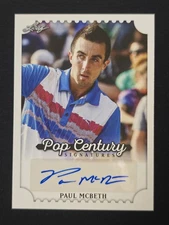 Paul McBeth 2016 Leaf Pop Century Signature Trading Card Disc Golf BA-PMB