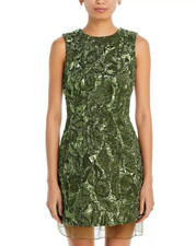 Jason Wu Collection Metallic Marine Jacquard Dress $2795 Size 10 # 10B 2655 New