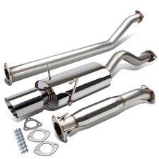 Fit 02-06 Acura Rsx Dc5 Type-s 4 Oval Muffler Rolled Tip Racing Catback Exhaust Fit 02-06 Acura Rsx Dc5 Type-s 4 Oval Muffler Rolled Tip Racing Catback Exhaust