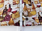 Wine Theme Pillow Covers for 18" Pillows, S/2, Quilted Brown Backside, Handmade — photo 10