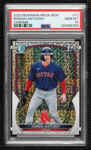 2023 Bowman Chrome Prospects Mega Box Mojo Refractor Roman Anthony PSA 10 GEM MT