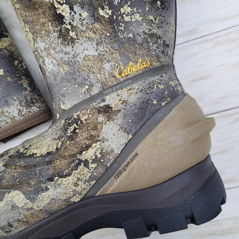 Cabela's Zoned Comfort Trac 2000 g botas de caza al aire libre de goma aisladas para hombre 14 Foto 4 de 4