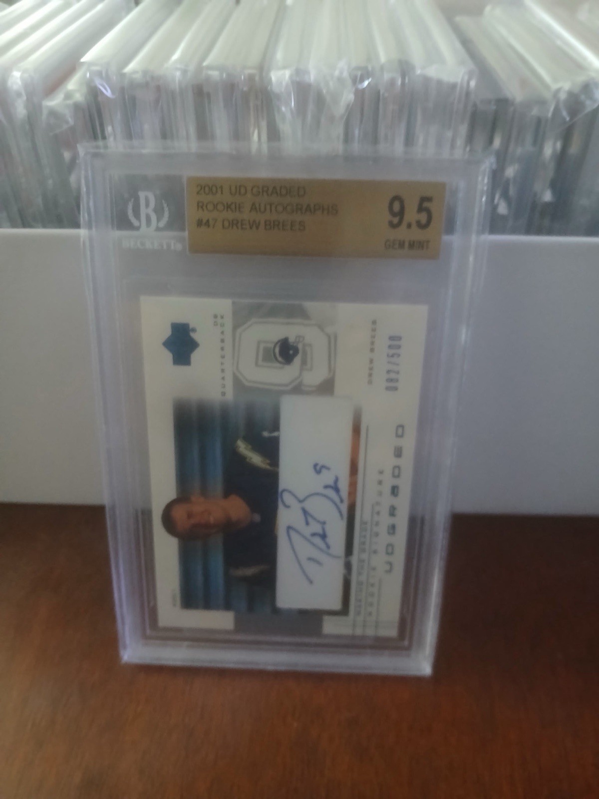 Drew Brees Upper Deck Graded #47 Autograph