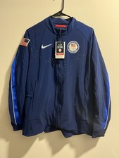 Nike Team Issued USA 2024 Paris Olympic Full-Zip Jacket Blue Men Large NWT