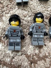 Lego Space Police 3 Officer Lot Of 8