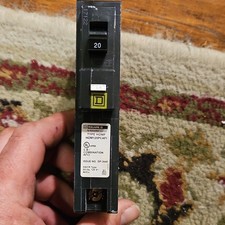 Square D HOM120CAFI 20A Combination AFCI Circuit Breaker 120V