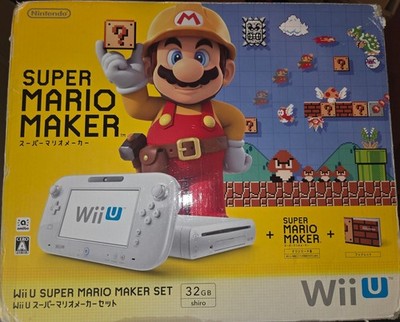 Japanese Super mario Maker WII U set New in Box! Super rare! video game console