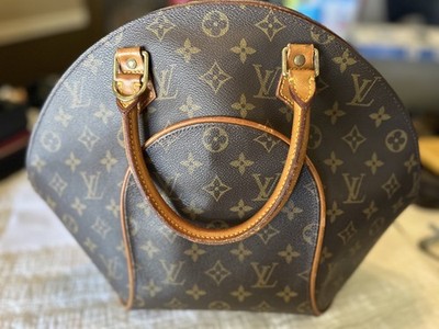 Louis Vuitton Ellipse Shoulder Bag MM Brown Canvas