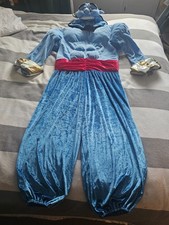 Genuine Rare Disney Store Genie Aladdin Adult Costume Fancy Dress Medium Cosplay