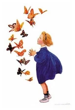 The Butterflies Jessie Willcox Smith Poster Print