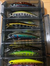 Set of 12 Trout Fishing Lures 6–7 cm Near Mint w/ Storage Box