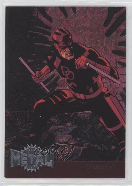 2015 Marvel Fleer Retro 1995 Fleer Metal Blaster Daredevil #10 0kg8