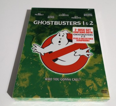 Ghostbusters 1 and 2 DVD Double Feature ( Vtg 2005)Plus Collectible Scrap Book