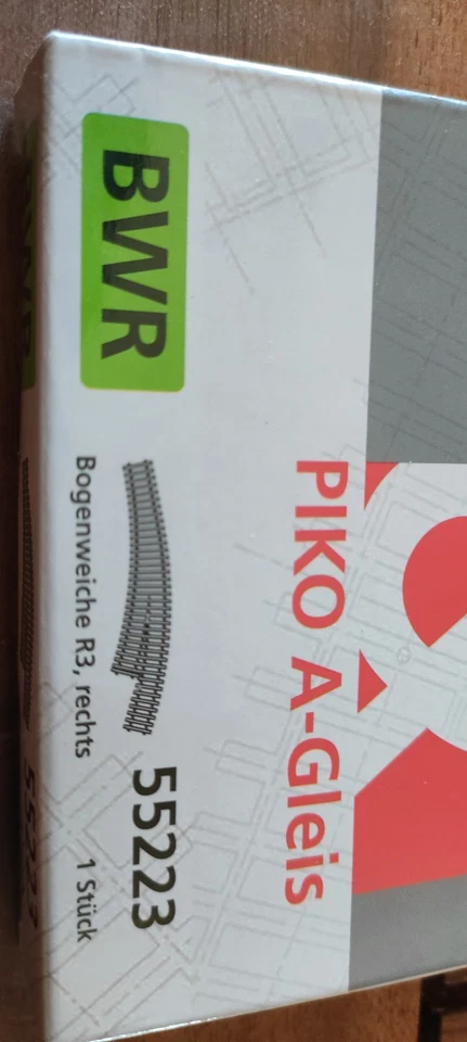 Binari Piko A-Gleis Scambio Curvo BWR r3 Codice 55223 - Immagine 2 di 4