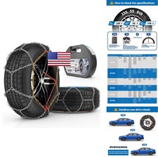 Everigging Snow Tire Chains Kn120 For Car Suv Pickup Trucks Set Of 2