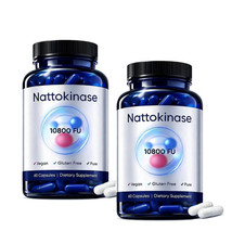2Packs Nattokinase Supplement - 10800 FU 60 Capsules Per Serving HOT 2026