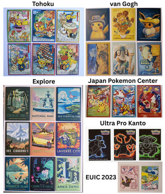 Pokemon TCG Einzel Sleeve Sets Konvolut (Tohoku, van Gogh, Explore und mehr)