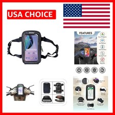 Durable Moped Phone Holder with Adjustable Straps - Fits Smartphones Up to 7.2''