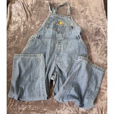 Vintage Disney Pooh  Friends Denim Overalls Light Winnie The Pooh 24W 38x30