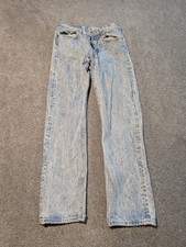Vintage Levis Jeans Mens 32x32 30x31 501 0109 XX Button Fly 80s Acid Wash